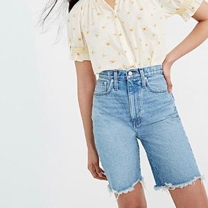 NWOT Madewell High-Rise Long Denim Shorts